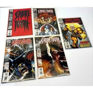 Sabretooth Death Hunt #1-4 1993, Sabretooth Classic #1 1994 Lot Marvel Comics NM